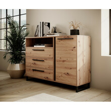 Kummut Adrk Furniture Aria 1D3S, pruun