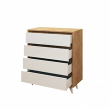 Kummut Kalune Design Suvera 811MDD3408, 40 x 70 x 86 cm, valge/tamm