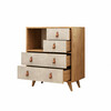 Kummut Kalune Design Witlof 811MDD3406, 40 x 70 x 88.6 cm, tamm/valge