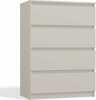 Kummut Top E Shop Malwa M4, 70 x 40 x 97 cm, beež