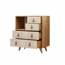 Kummut Kalune Design Witlof 811MDD3406, 40 x 70 x 88.6 cm, tamm/valge