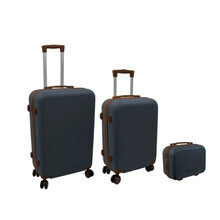 Kummutite komplekt Ordinettt, 3-osaline, 60L (42 x 25 x 64 cm) + 43L (36 x 23 x 56 cm) + 15L (24 x 17 x 33 cm), hall
