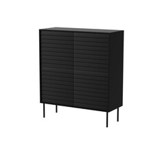 Kummut Cama Meble 4D Cortina, 102 x 40 x 118 cm, must