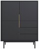 Kummut Wipmeb Viva VI04, 39 x 104 x 139.5 cm, must