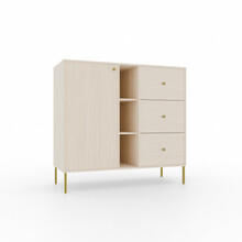 Kummut Adrk Furniture Tili 1D 3S 3P, beež