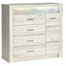 Kummut Halmar Indianapolis I17, 108.5 x 42 x 104 cm, valge