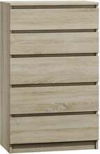 Kummut Top E Shop Malwa M5 Sonoma, 70 x 40 x 112 cm, tamme värvi