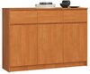 Kummut Akord K140, 40 x 138 x 99 cm, 3 sahtliga, pruun