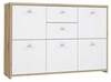 Kummut Forte Best V, 29.6 x 113.9 x 77.3 cm, tamm/valge
