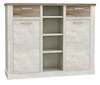 Kummut Forte Duro DURK331, 41 x 160 x 128 cm, valge/tamm