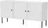 3D kummut Cama Meble Palazzo Bis, 151 x 40 x 75 cm, valge matt