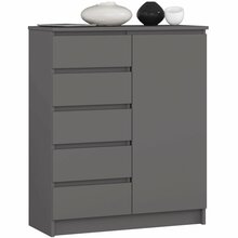 Kummut Akord Furniture Factory K80, 35 x 80.4 x 97 cm, grafiit/hall