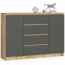 Kummut Akord K140, 40 x 138 x 99cm, tamm/hall