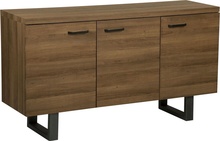 Kummut Beliani Timber, 42 x 140 x 79 cm, pruun/hall