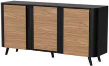 Kummut Cama Meble Volare, 151 x 39 x 75 cm, must/pähkel