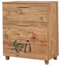 Kummut Kalune Design Leva Gravis Leaf, 43 x 80 x 95 cm, pruun