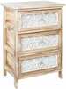Kummut Home4You Kaseke, 40 x 29 x 58 cm, 3 sahtliga, naturaalne