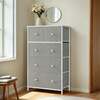 Kummut Songmics LTS514L10, 30 x 56 x 93 cm, 5 sahtliga, helehall-valge