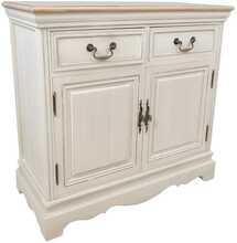 Kummut Home4You Samira, 85 x 39 x 82 cm, valge/pruun