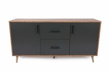Kummut Kalune Design Cordoba 854KLN3907, 40 x 160 x 77 cm, pruun/must