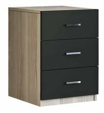 Kummut Kalune Design Vario C 956LCS1302, 46.5 x 44.5 x 61.8 cm, tamm/must