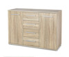 Kummut Halmar Lima KM-4, 40 x 116 x 82 cm, tamm/sonoma tamm