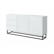 Kummut Bogart Asha, sahtlite ja metalljalgadega, 167 cm, valge