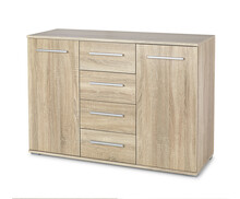 Kummut Halmar Lima KM-4, 40 x 116 x 82 cm, tamm/sonoma tamm