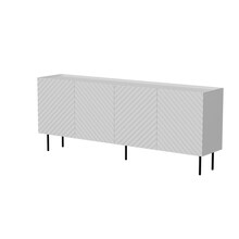 Kummut Cama Meble Lucca 4D, 200 x 40 x 80 cm, valge