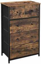 Kummut Songmics, 56 x 30 x 89,3 cm, vintagepruun-must