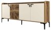 Kummut Kalune Design Venedik 845HCT5312, 35 x 180 x 78 cm, kreemjas/pähkel