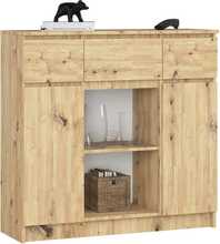 Kummut Akord K100, 101 x 35 x 98 cm, tamm/pruun