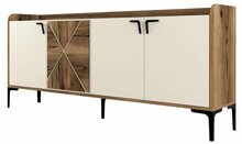 Kummut Kalune Design Venedik 845HCT5312, 35 x 180 x 78 cm, kreemjas/pähkel