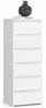 Kummut Akord CL6, 35 x 40 x 109 cm, valge