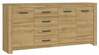 Kummut Forte Havanna HVNK341, 42.2 x 206 x 95.7 cm, tamme värvi