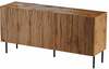 Kummut Cama Meble Jungle KOM152WO, 152 x 40.5 x 74.5 cm, tamm/must