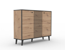 Kummut Adrk Furniture Fadi, pruun/must