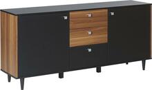 Kummut Beliani Kuro, 40 x 160 x 74 cm, pruun/must