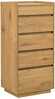 Kummut Home4you Sacha 45139, 40 x 50 x 109 cm, pruun