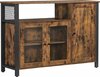 Kummut VASAGLE LSC096B01, 33 x 110 x 75 cm, must/pruun