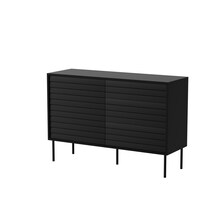 Kummut Cama Meble Cortina 1D3S, 120 x 40 x 81 cm, must