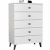 Kummut Akord Furniture Factory Mobi K-05, 37 x 60 x 89 cm, valge/must