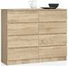 Kummut Akord K120, 120 x 40 x 99 cm, sonoma tamm