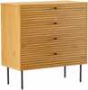 Kummut Home4you Line 45130, 80 x 40 x 85 cm, tamm/pruun