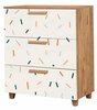 Kummut Kalune Design Leva Gravis Line, 43 x 80 x 95 cm, pruun/valge