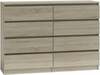Kummut Top E Shop Malwa M8 140 Sonoma, 138 x 40 x 97 cm, tamme värv/valge