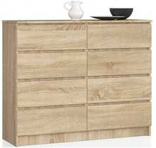 Kummut Akord K120, 120 x 40 x 99 cm, sonoma tamm