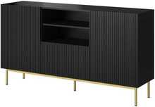 Kummut Cama Meble Pafos, 150 x 40 x 90 cm, matt must