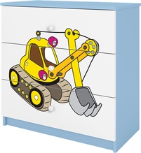 Kummut Kocot Kids Babydreams Digger, sinine/valge, 80 x 41 x 80.5 cm