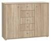 Kummut Forte Tempra 2, 34.8 x 108.8 x 85.5 cm, helepruun